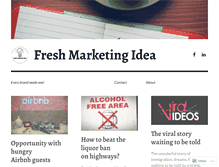 Tablet Screenshot of freshmarketingidea.com